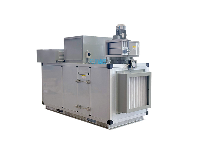 3000CMH Πλήρως αυτόματο έλεγχο PLC Βιομηχανικός αφυδατωτής περιστροφικού ξηραντικού με HMI
